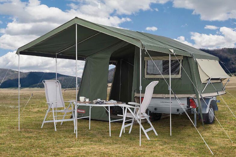 Falt- oder Zeltcaravan